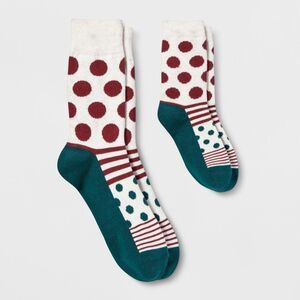 Pair of Thieves Men's Holiday Dot Striped Dad + Kid Casual Socks